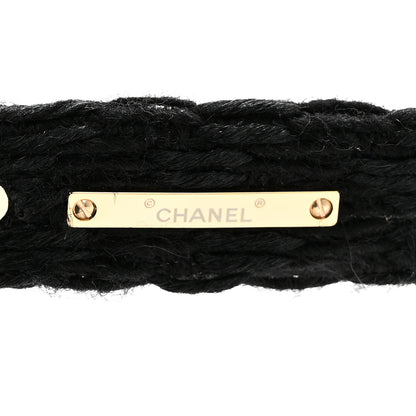 Chanel Acetate Tweed CC Cat Eye Sunglasses 71550A Black 5 of 8