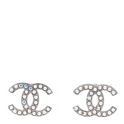 Chanel Iridescent Crystal CC Earrings Multicolor 1 of 5