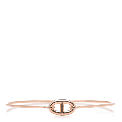 Hermes 18K Rose Gold PM Ronde Chaine d'Ancre Bracelet SH 1 of 6