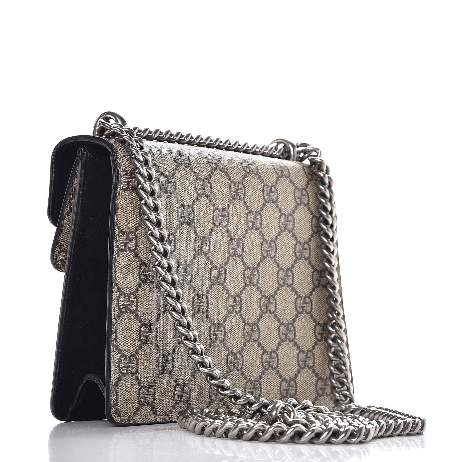 Gucci GG Supreme Monogram Mini Dionysus Shoulder Bag Black 3 of 8