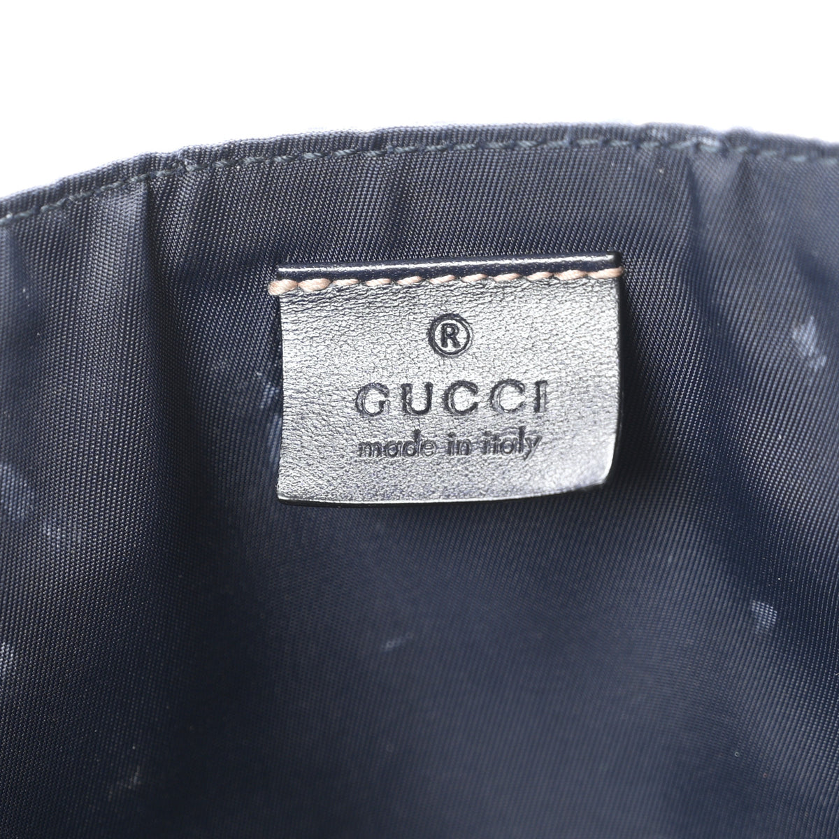 Gucci GG Supreme Monogram Selleria Calfskin Messenger Diaper Bag Navy 11 of 21
