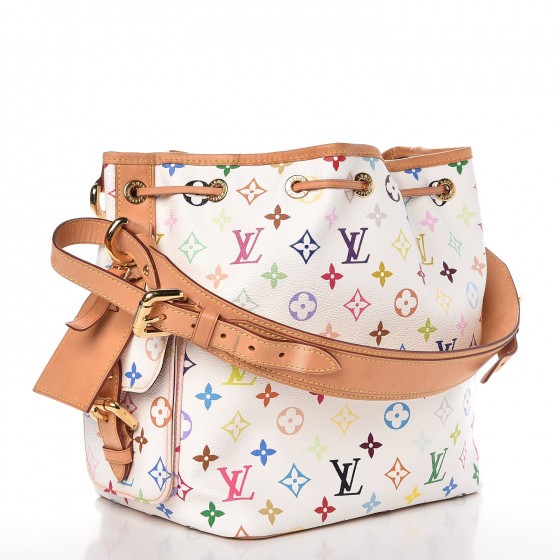 Monogram Multicolor Petit Noe White