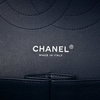 Chanel Patent Quilted Jumbo Double Flap Navy Blue 6 of 13