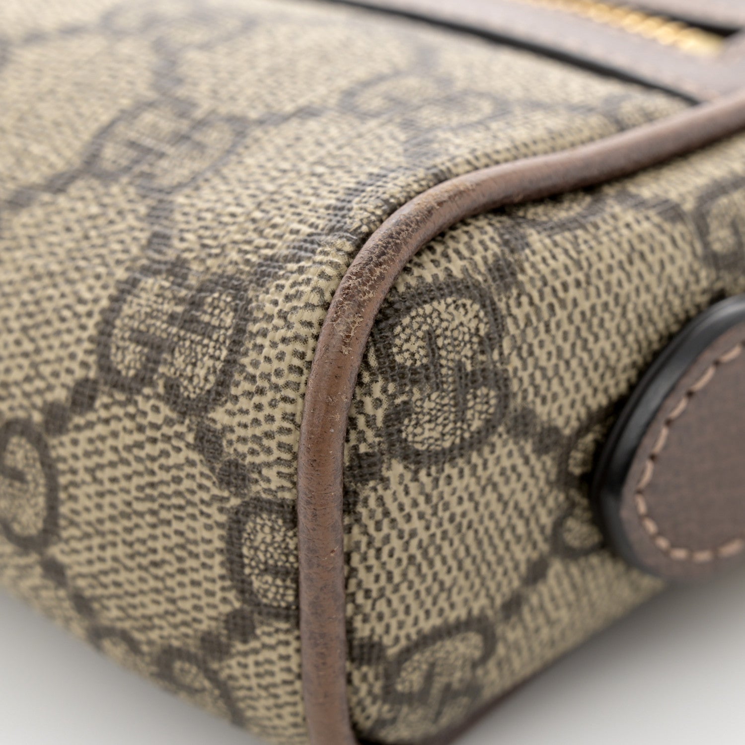 Gucci GG Supreme Monogram Web Mini Ophidia Shoulder Bag Brown 13 of 13