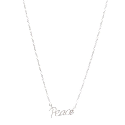 Tiffany Sterling Silver Paloma's Graffiti Peace Necklace 1 of 6