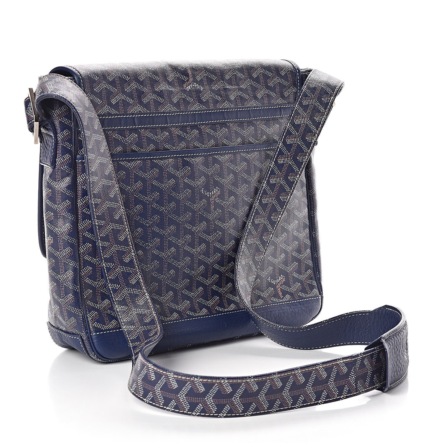 Goyard Chevron Grand Blue MM Marine 3 of 9