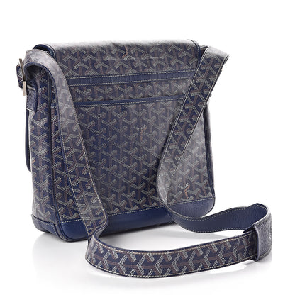 Goyard Chevron Grand Blue MM Marine 3 of 9