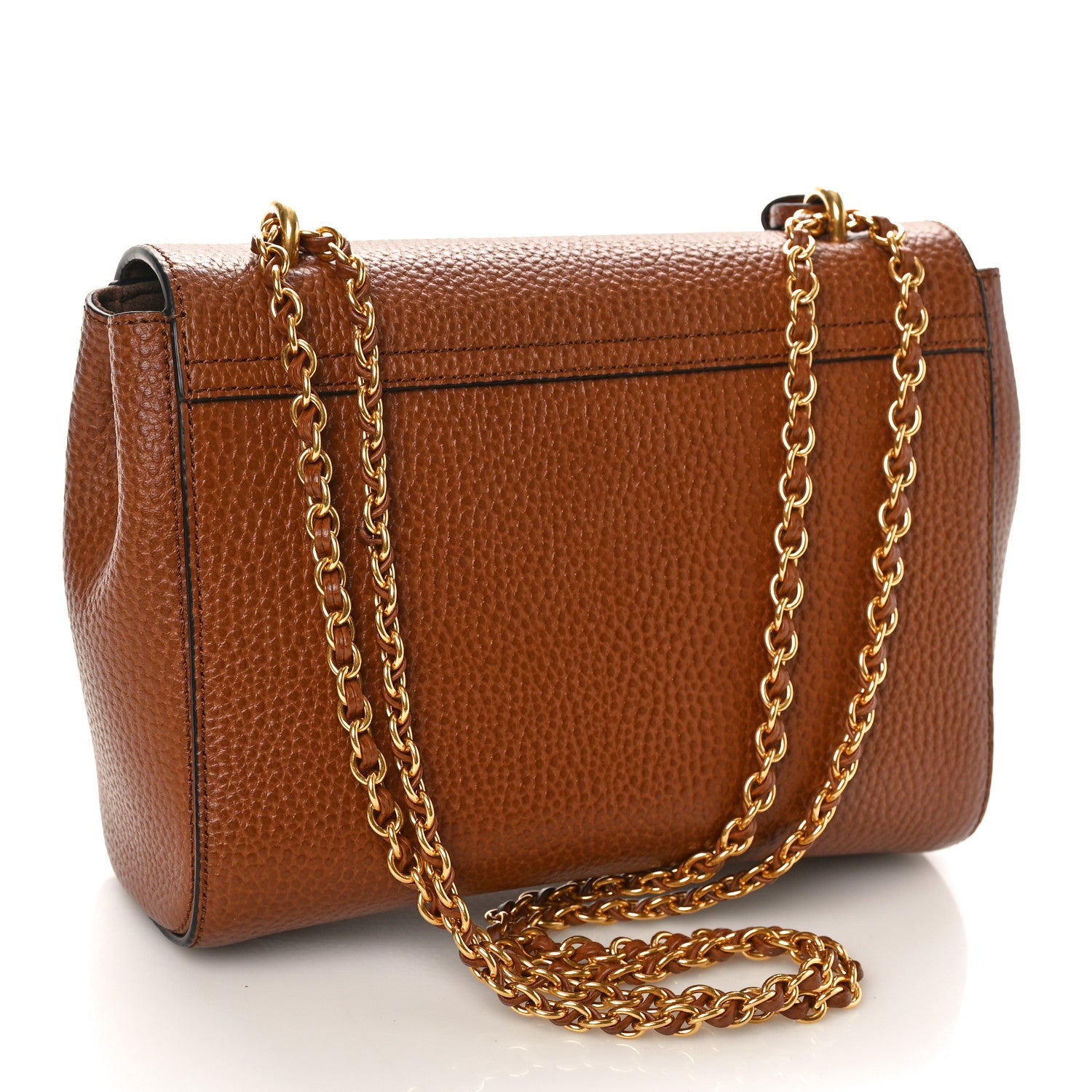 Mulberry Small Classic Grain Calfskin Medium Lily Flap Oak 3 of 9