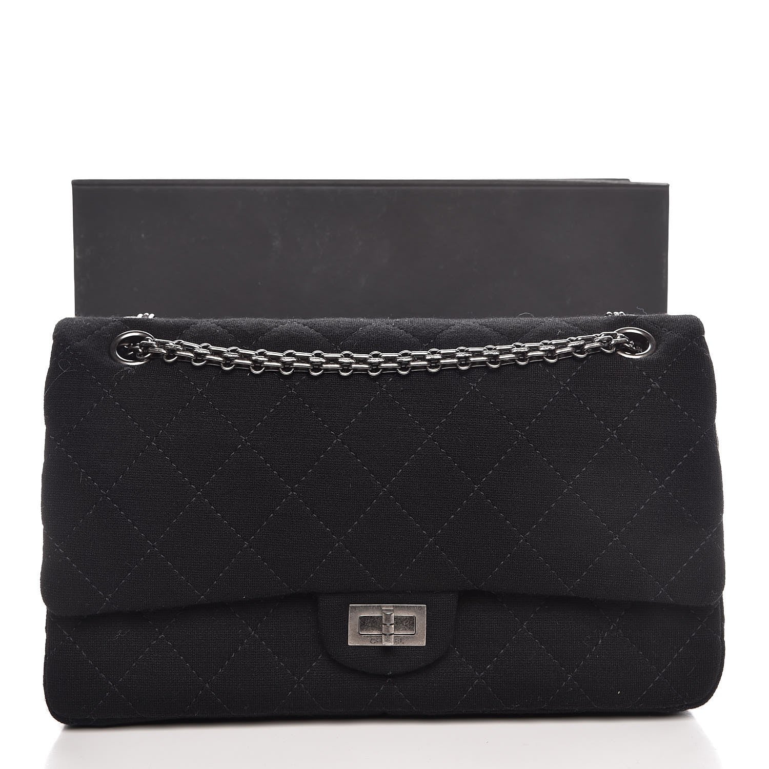 Chanel Jersey Quilted 2.55 Reissue 226 Flap Black 9 of 9