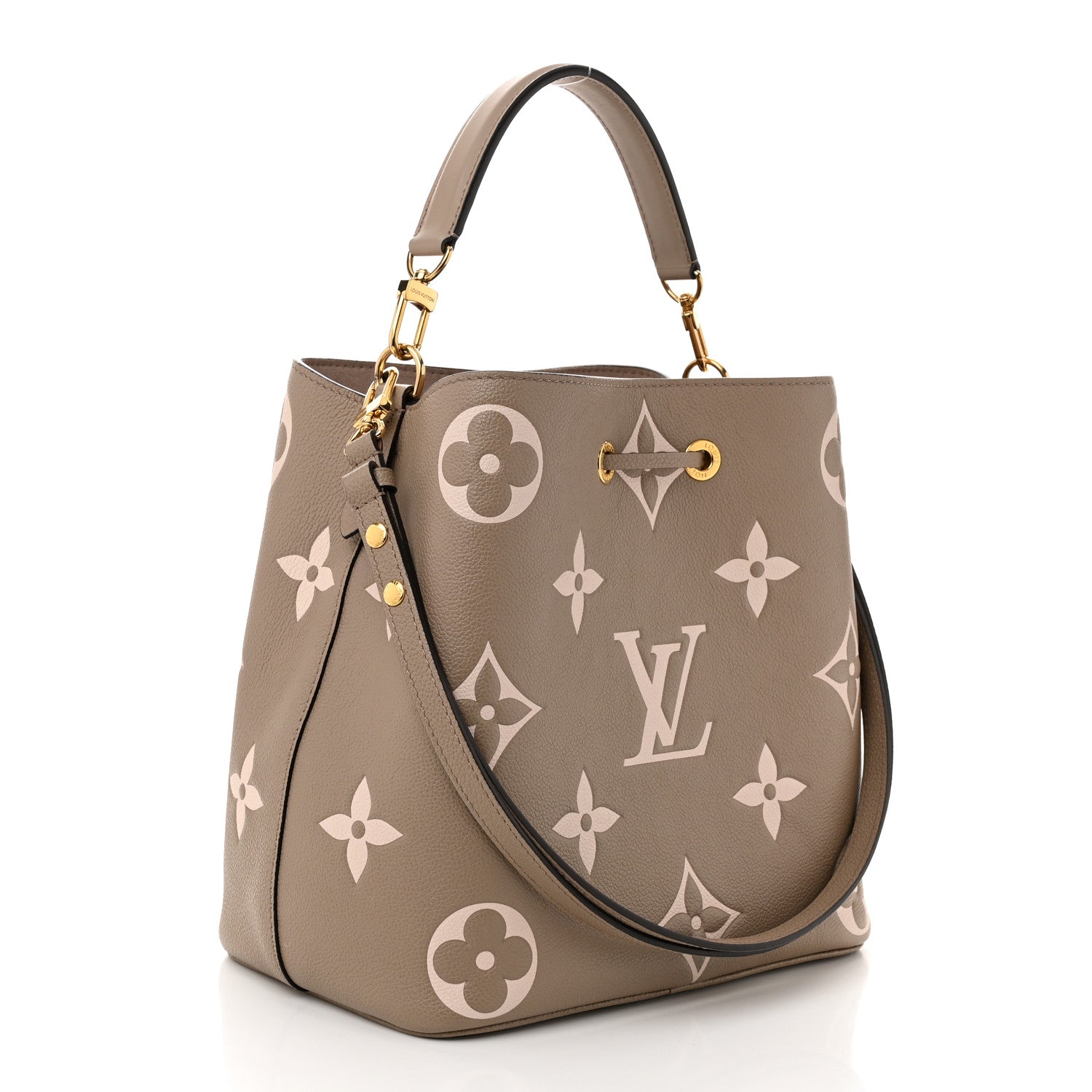 Louis Vuitton Empreinte Monogram Giant Neonoe MM Tourterelle Creme 4 of 10
