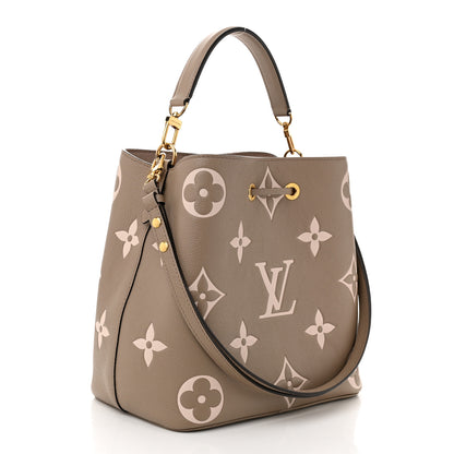Louis Vuitton Empreinte Monogram Giant Neonoe MM Tourterelle Creme 4 of 10