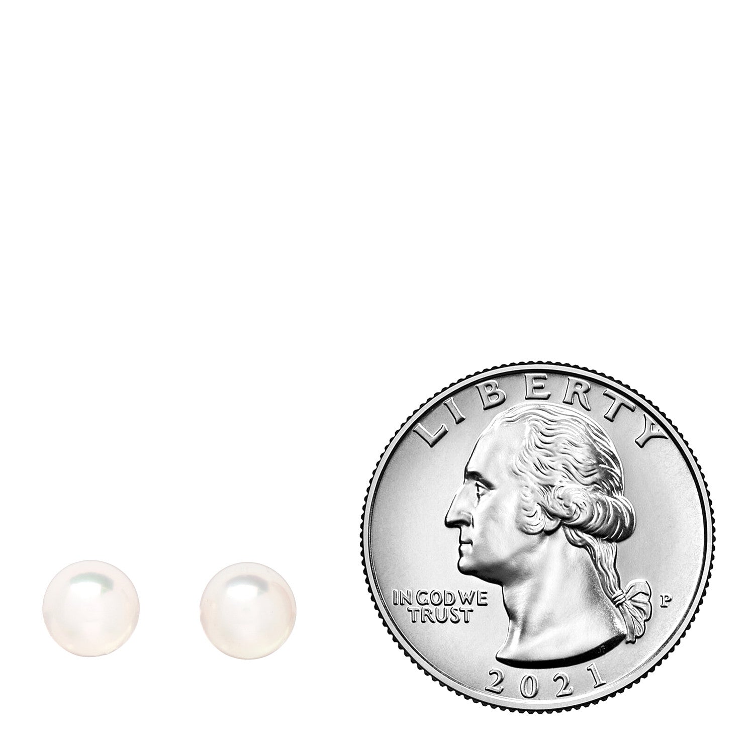 Tiffany 18K White Gold Akoya Pearl 6-6.5mm Signature Pearl Earrings 2 of 4