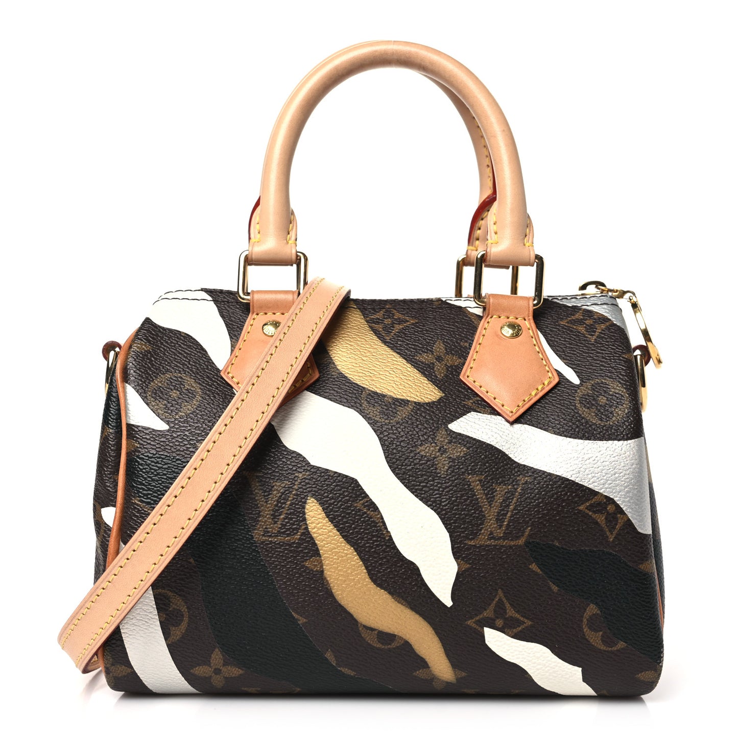 X LOL Monogram Speedy BB Gold Silver