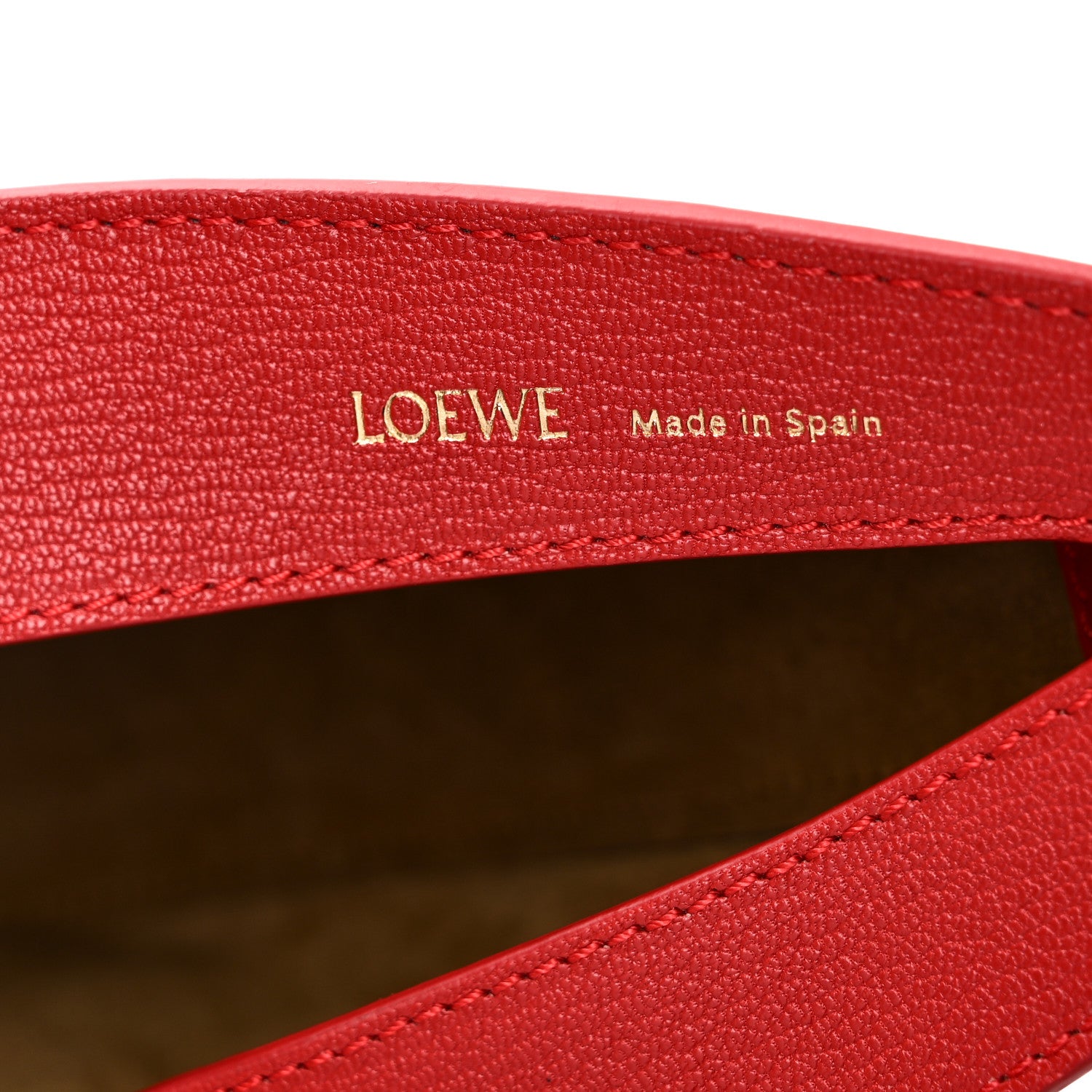 Loewe Satin Calfskin Jacquard Luna Bag Scarlet Red 6 of 9