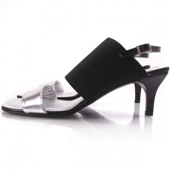 Silver Slides Heels