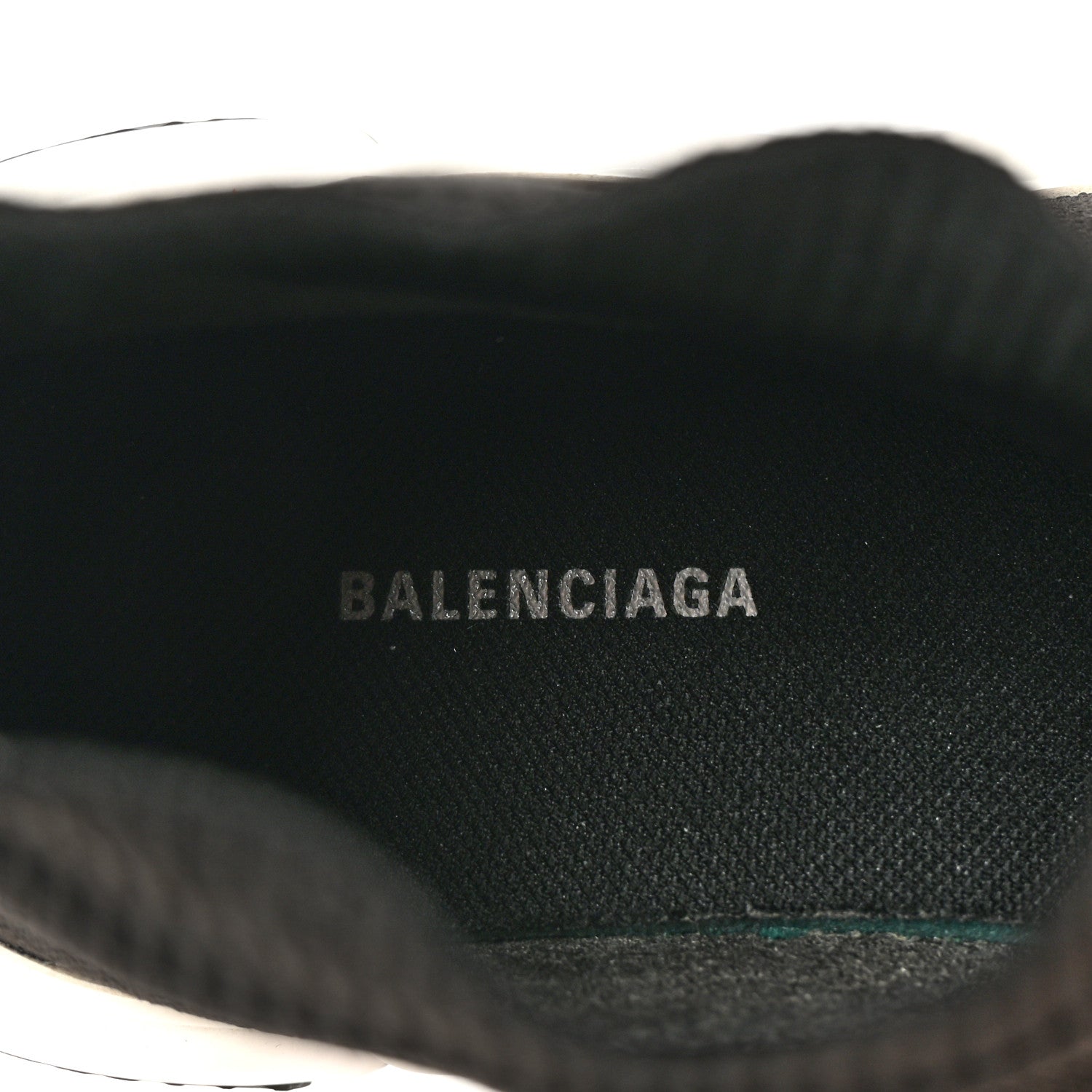 Balenciaga Neoprene Knit Womens Speed Sneakers 37 Black White 8 of 10
