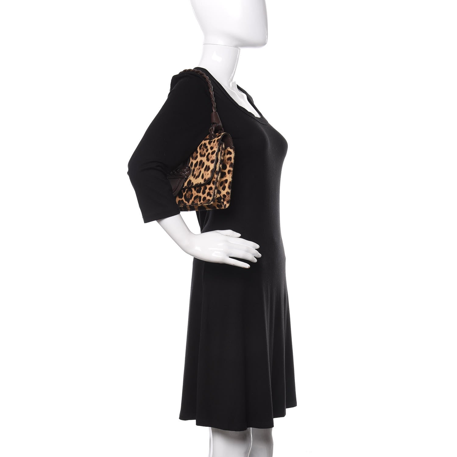 Valentino Garavani Calf Hair Leopard Print Handbag 2 of 9