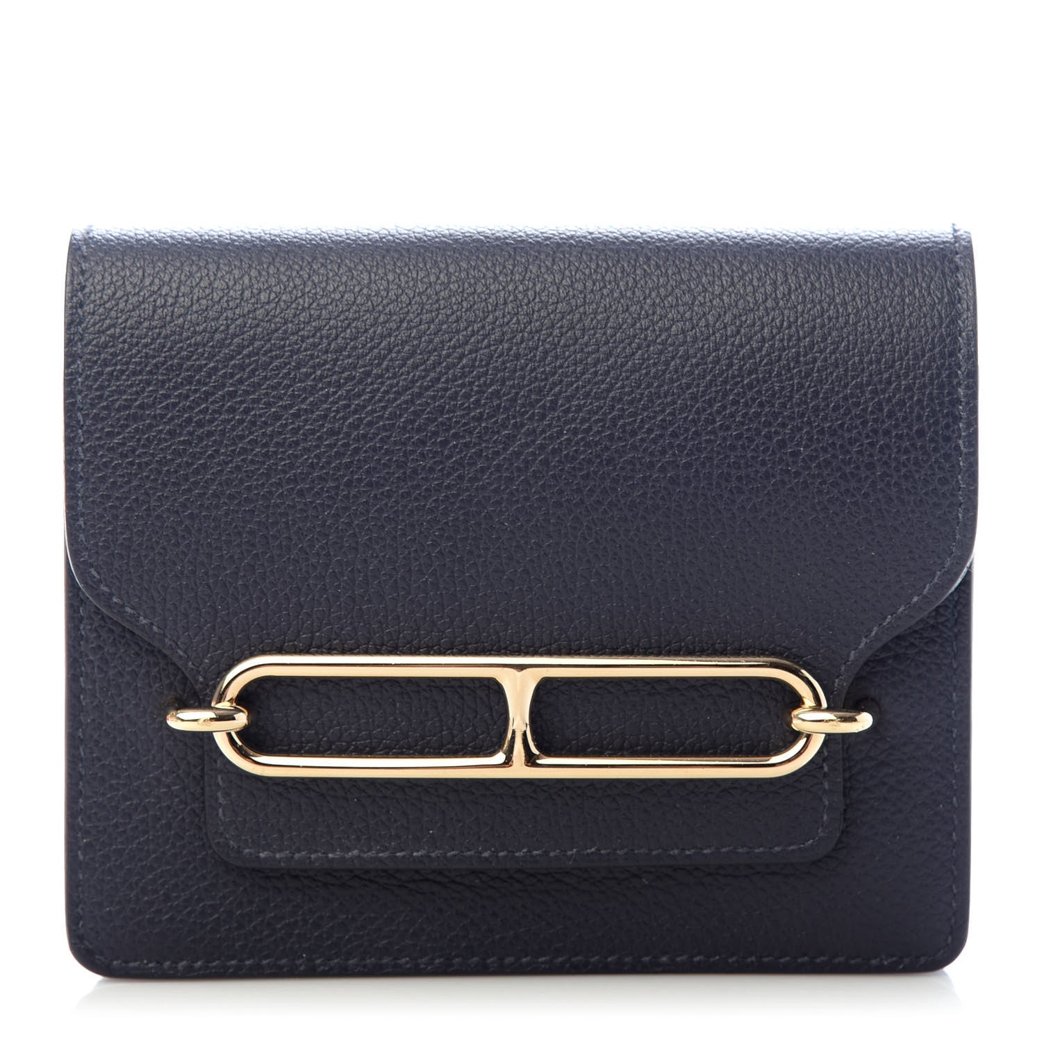 Hermes Evercolor Roulis Slim Wallet Bleu Nuit 1 of 7