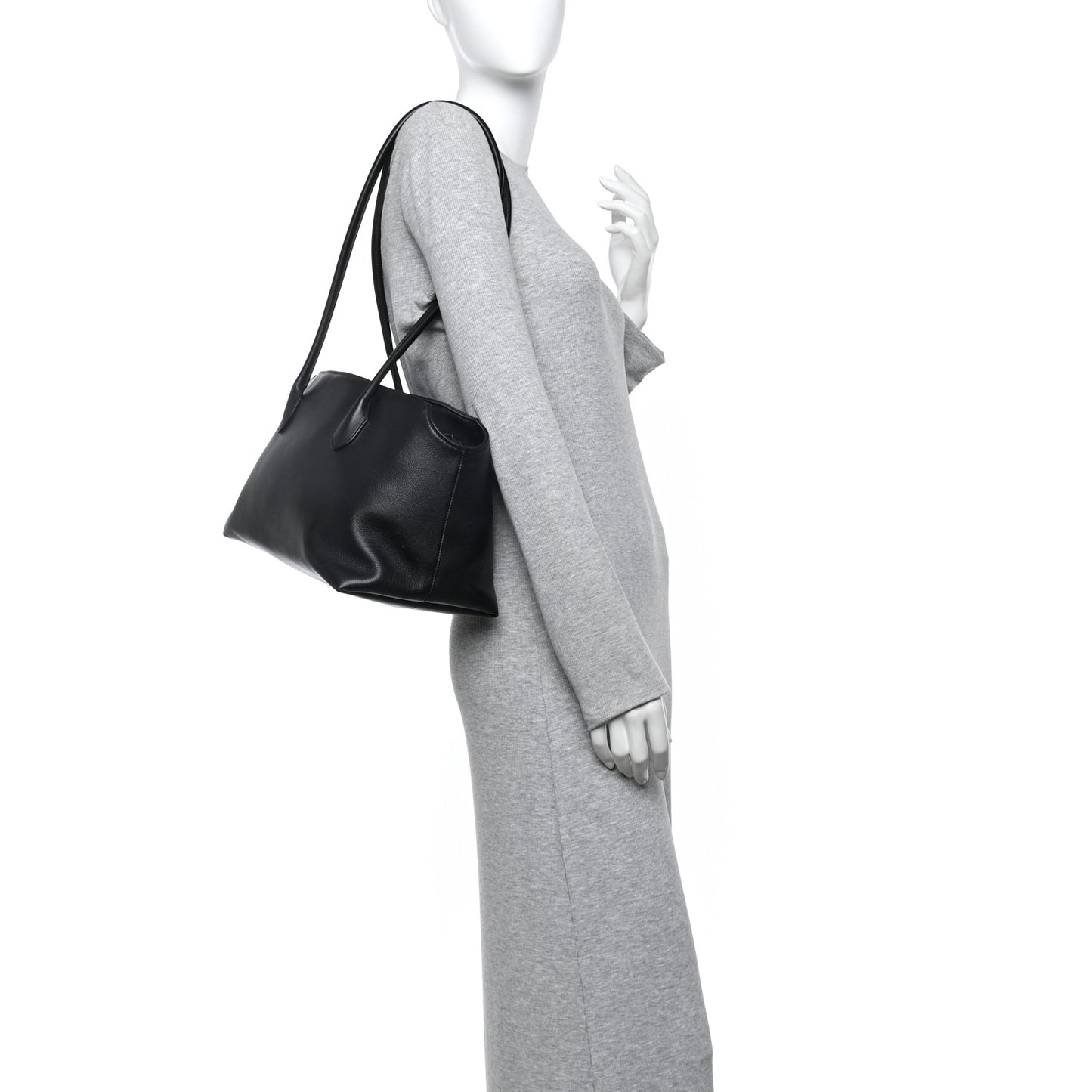 Grained Calfskin Terrasse Bag Black