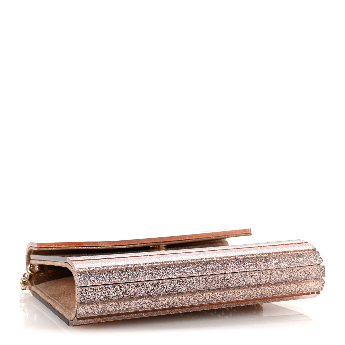 Acrylic Glitter Candy Clutch Ballet Pink