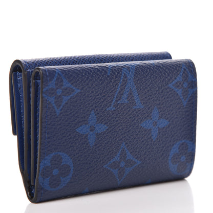 Louis Vuitton Monogram Taiga Discovery Compact Wallet Cobalt 3 of 8
