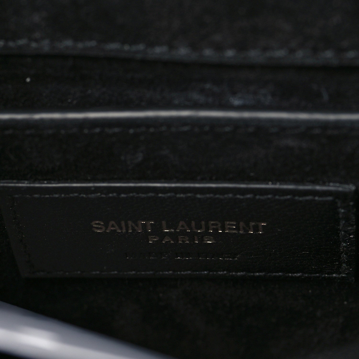 Saint Laurent Calfskin Medium Monogram Sunset Shoulder Bag With Braided Strap Black 5 of 11