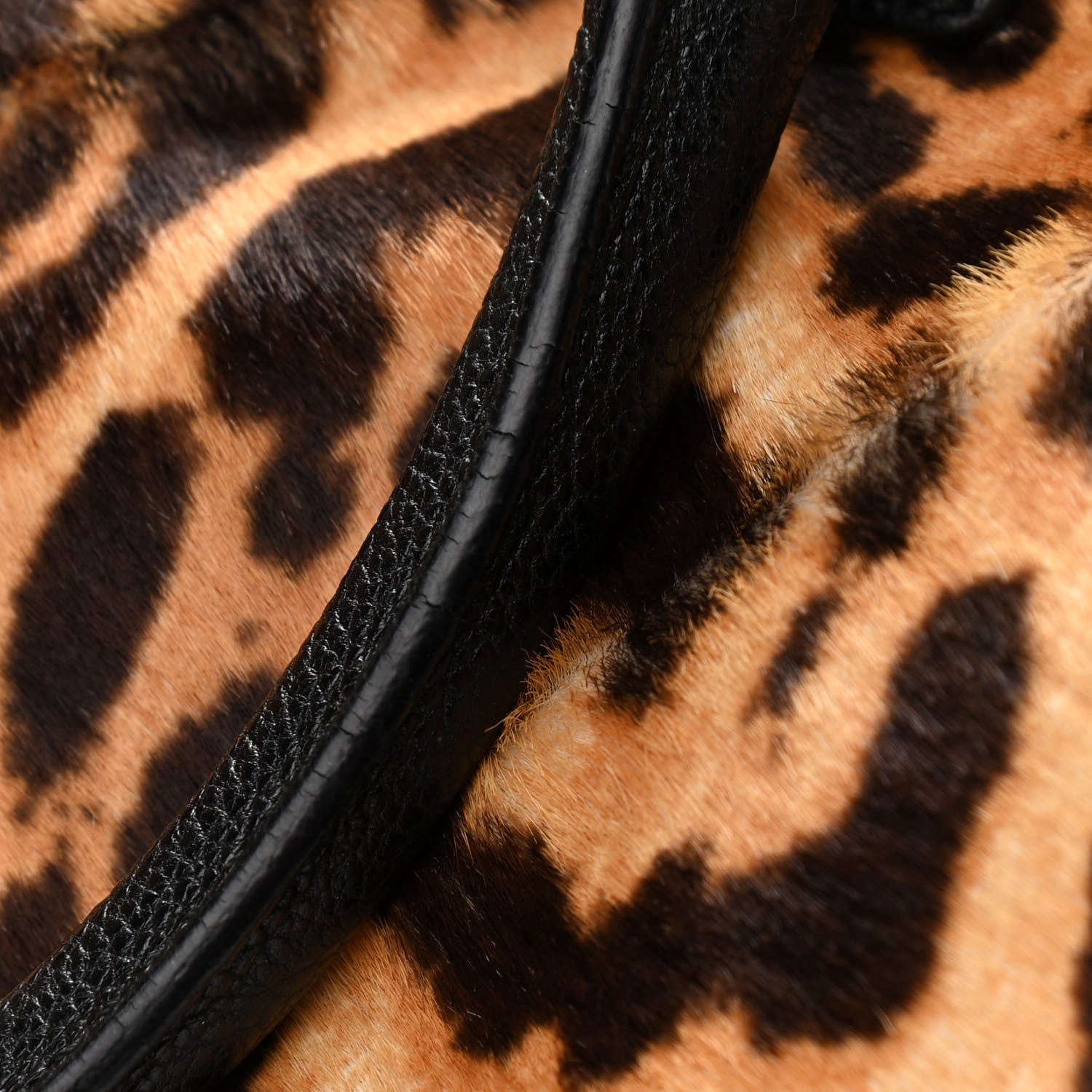 Saint Laurent Pony Hair Leopard Print Tote Black 15 of 15