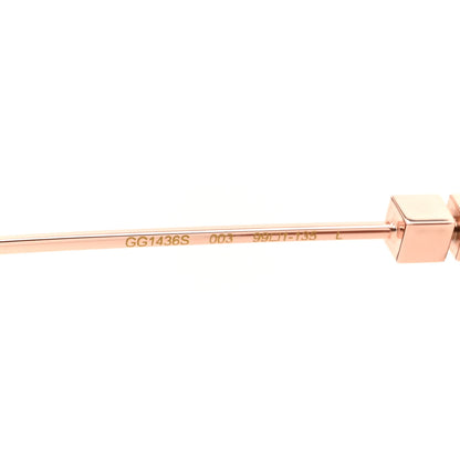 Gucci Metal Mask Sunglasses GG1436S Red Gold 5 of 7