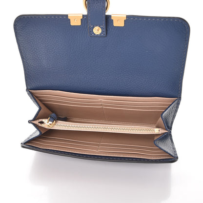 Chloe Calfskin Marcie Continental Flap Wallet Royal Navy 5 of 8