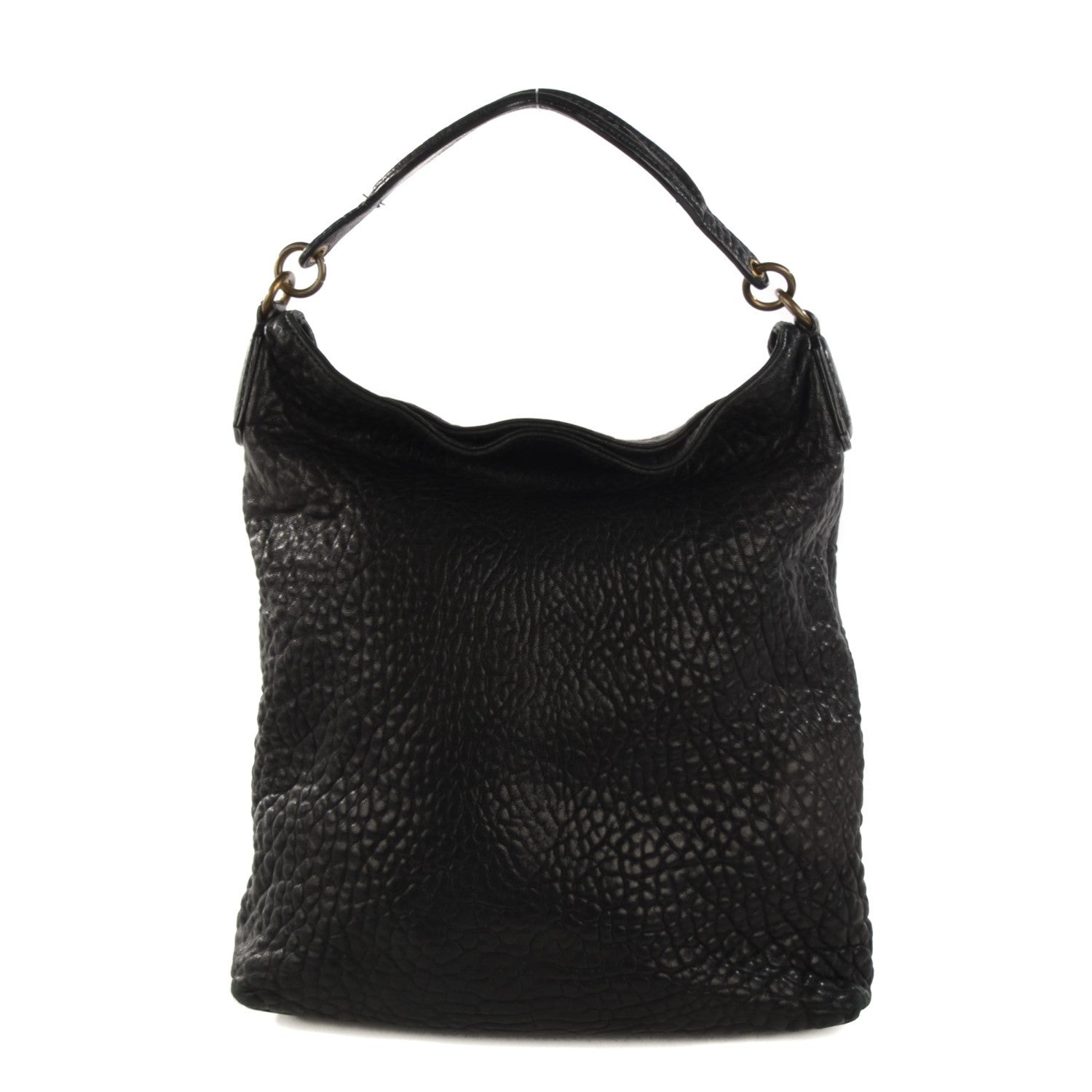 Alexander Wang Pebbled Lambskin Darcy Hobo Black Pale Gold Hardware 1 of 8