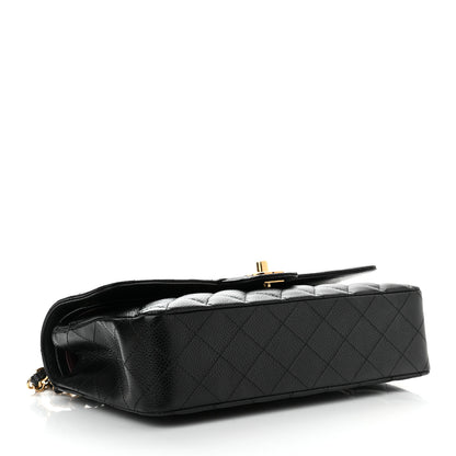 Chanel Caviar Quilted Medium Double Flap Black 4 of 8