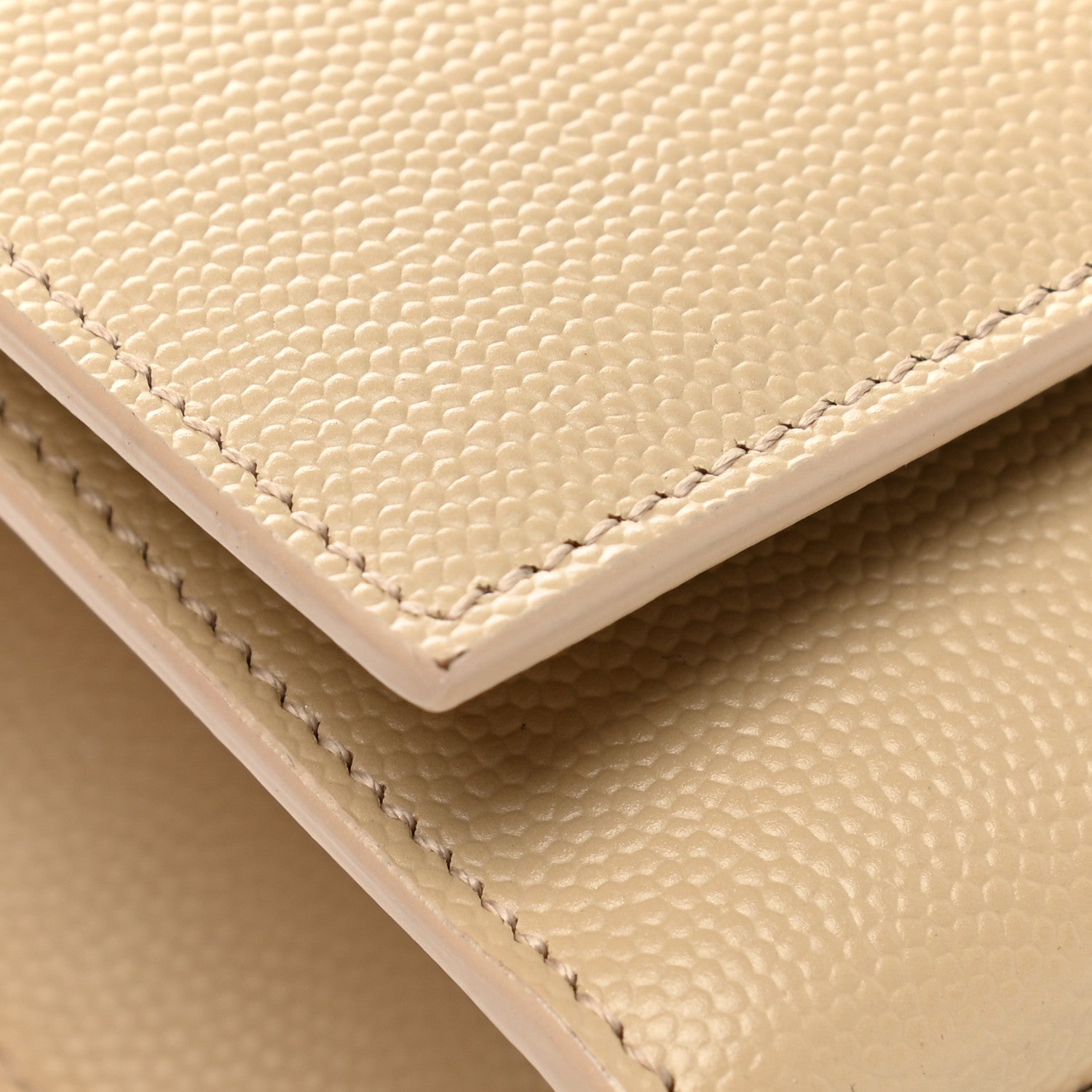 Saint Laurent Grain De Poudre Classic Monogram Cassandre Clutch Nude Powder 8 of 9