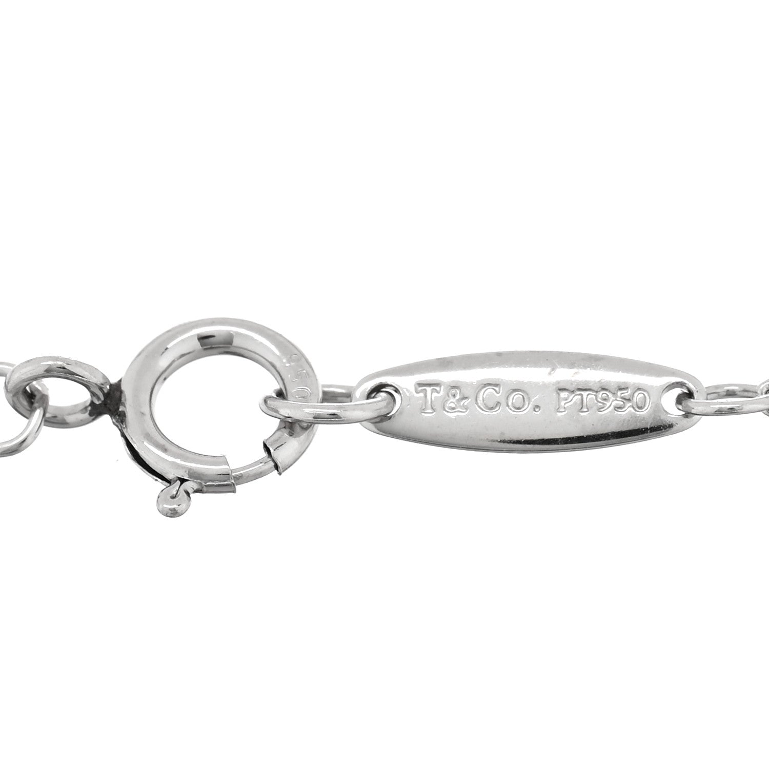 Tiffany Platinum Diamond .40ctw Elsa Peretti Diamonds by the Yard Station Bracelet 3 of 3