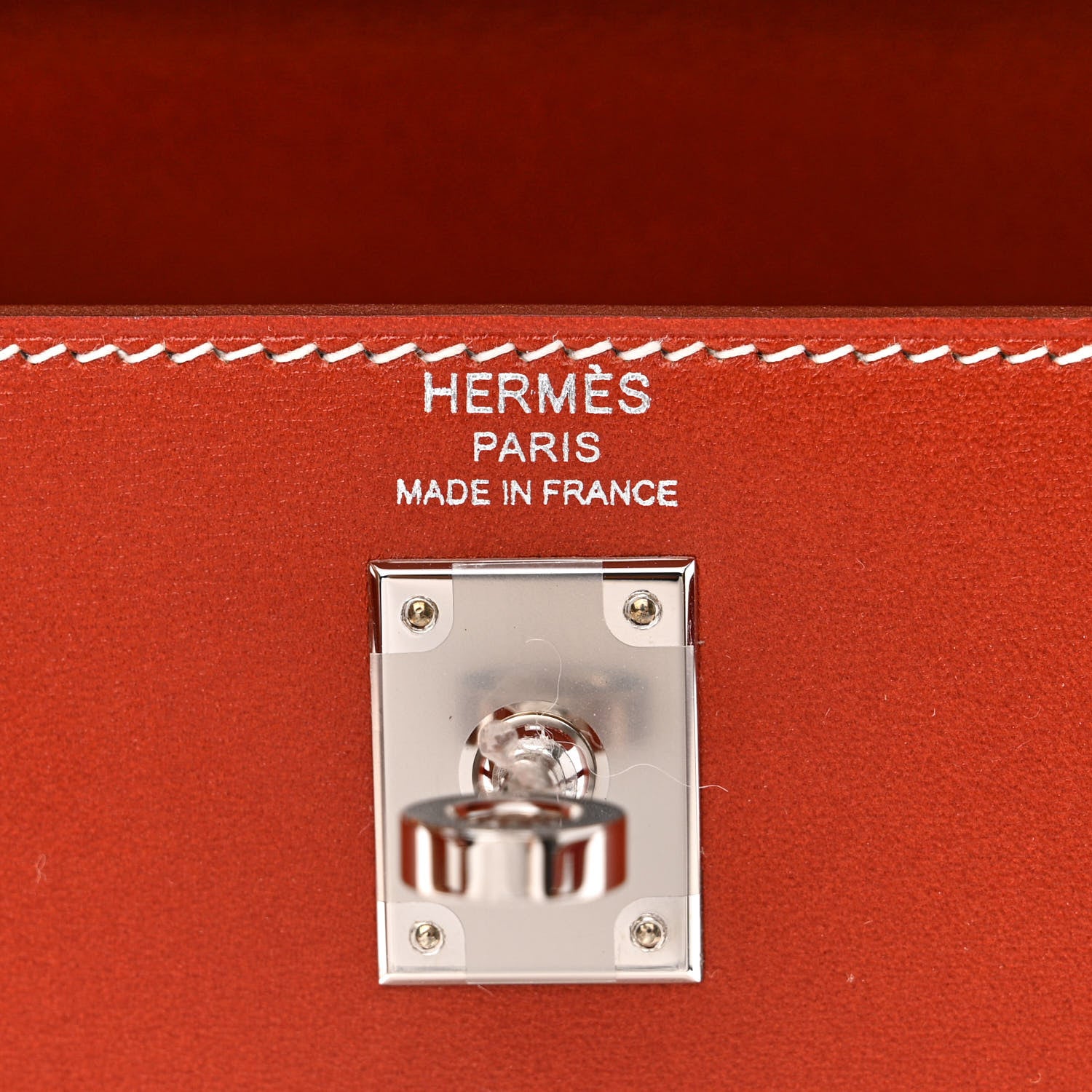 Hermes Box Kelly Sellier 25 Brique 6 of 13