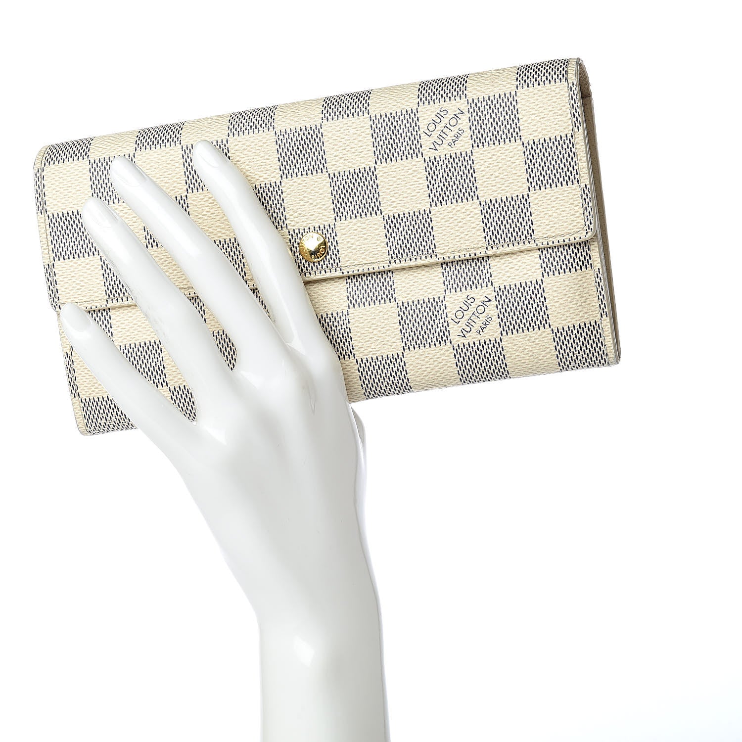 Louis Vuitton Damier Azur Sarah Wallet 2 of 15