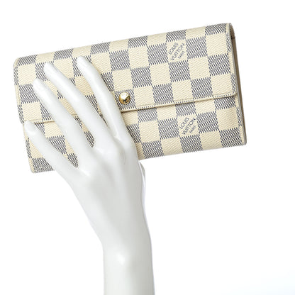Louis Vuitton Damier Azur Sarah Wallet 2 of 15