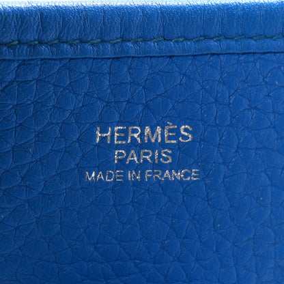 Hermes Taurillon Clemence Evelyne III PM Bleu Hydra 6 of 11