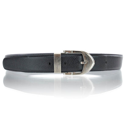Louis Vuitton Taiga Leather Classique Belt Black 110 44 1 of 8