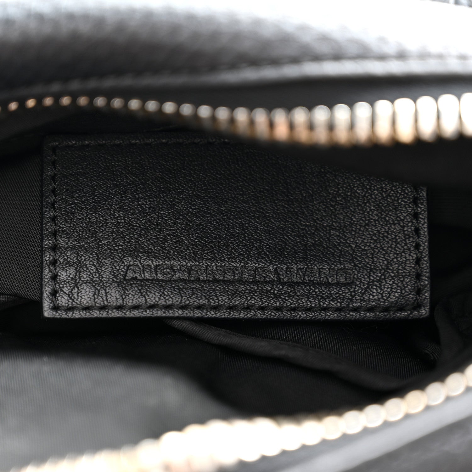 Alexander Wang Pebbled Lambskin Rocco Black Pale Gold Hardware 6 of 10