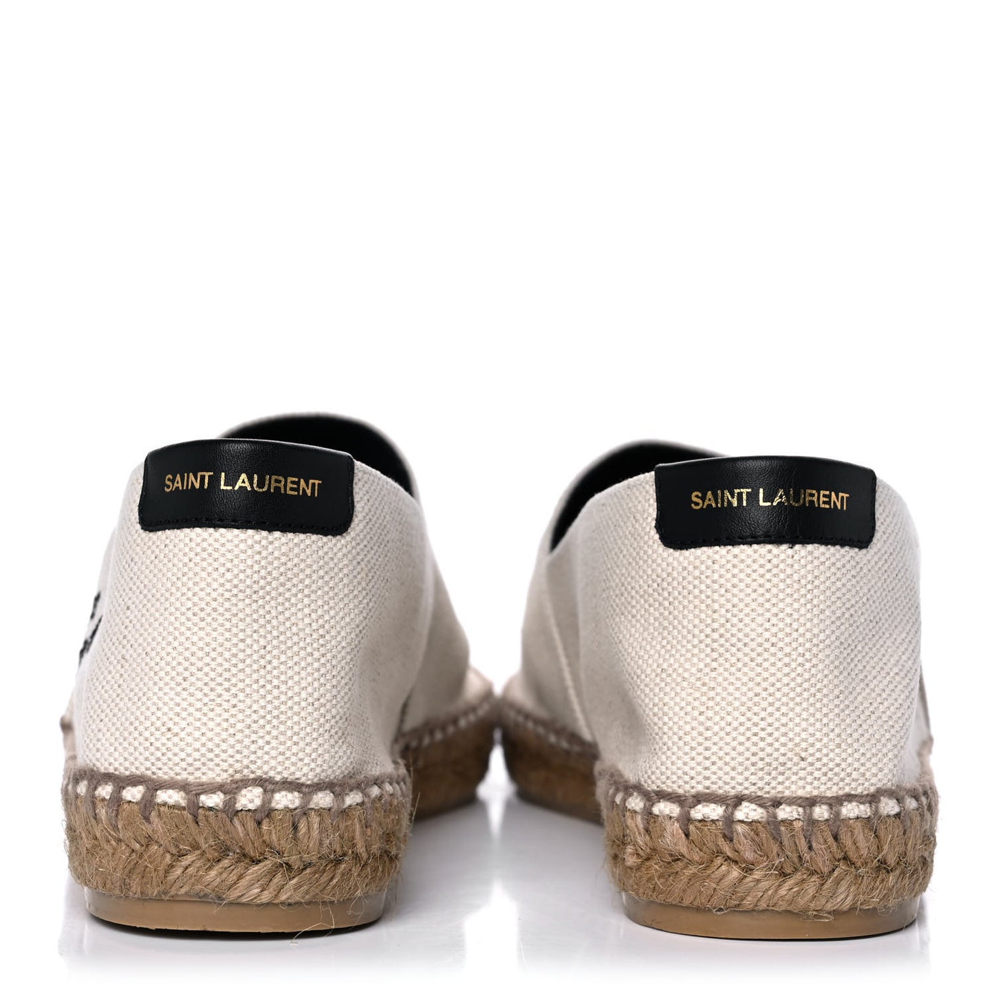Canvas Nappa Elba Light Logo Embroidered Espadrilles 38 Panna