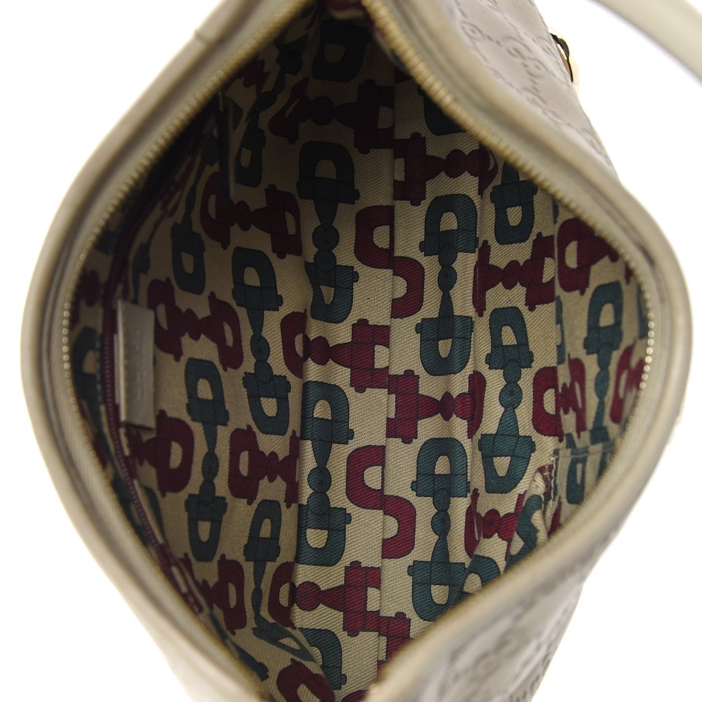 Guccissima Medium Abbey D Ring Hobo Off White