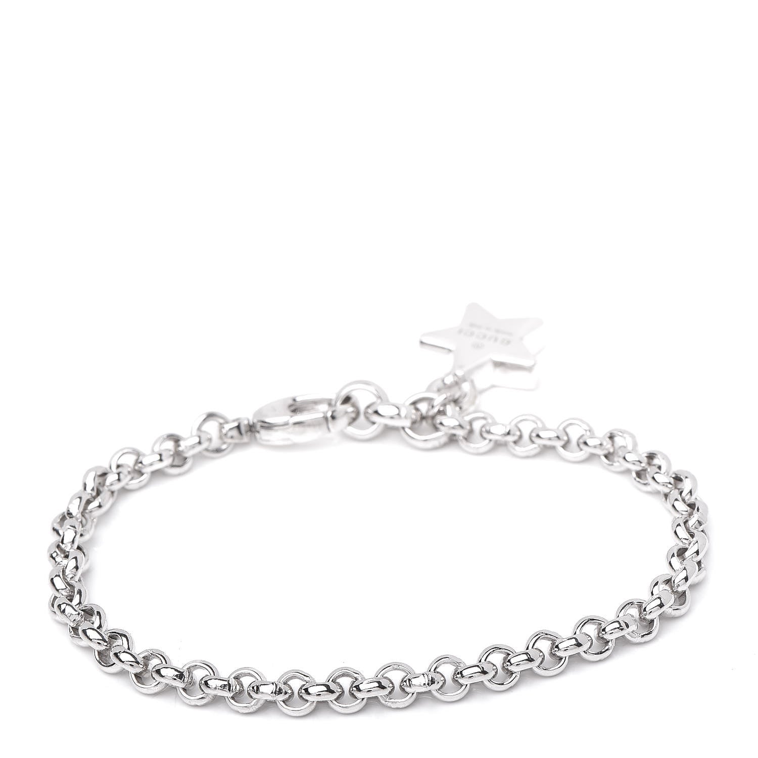 Gucci Sterling Silver Star Charm Bracelet 3 of 5