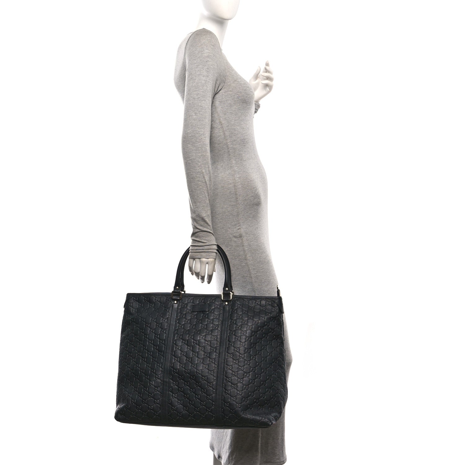 Gucci Guccissima Medium Joy Tote Bag Black 2 of 10