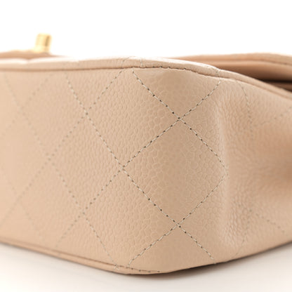Chanel Caviar Quilted Medium Double Flap Beige 10 of 11