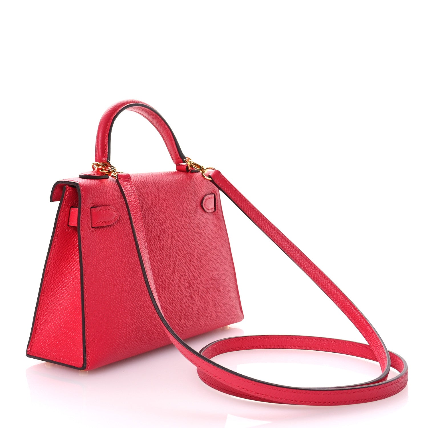 Hermes Epsom Mini Kelly Sellier 20 Rose Extreme 3 of 11