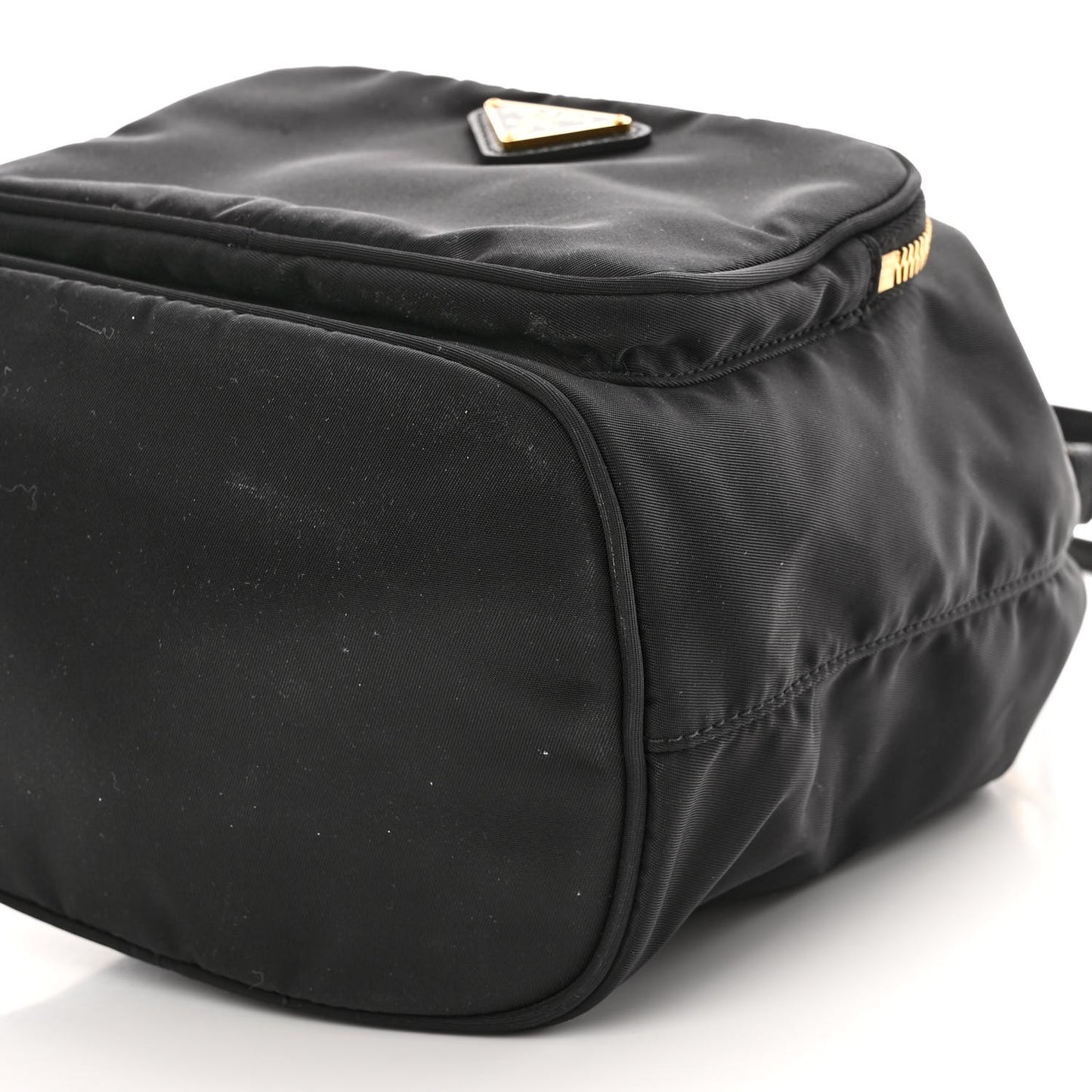 Re-Nylon Duet Drawstring Shoulder Bag Black