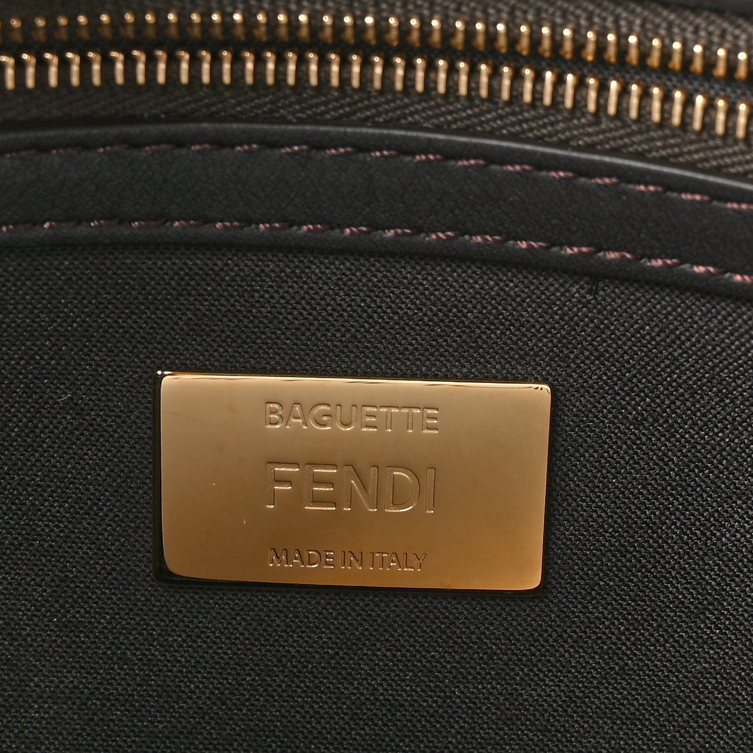 Fendi Fabric Jacquard FF 1974 Floral Embroidered Baguette Tobacco Moro Multicolor 6 of 10