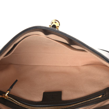 Gucci Boarded Dyana Lux Calfskin Small Jackie 1961 Hobo Black 5 of 11