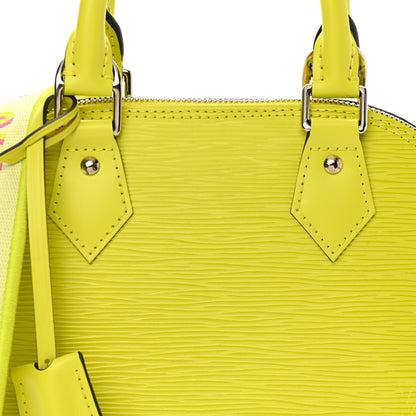 Louis Vuitton Epi Jacquard Alma BB Yellow Citron 7 of 9