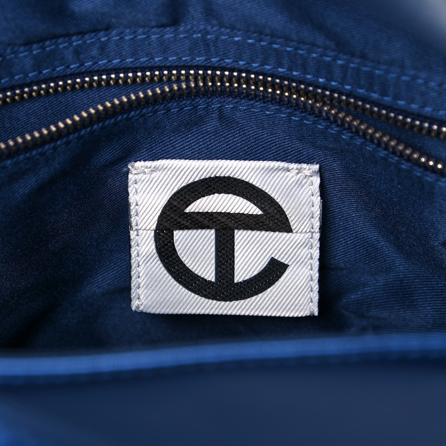 Telfar Metallic Vegan Leather Medium Shopping Bag Cobalt 6 of 13